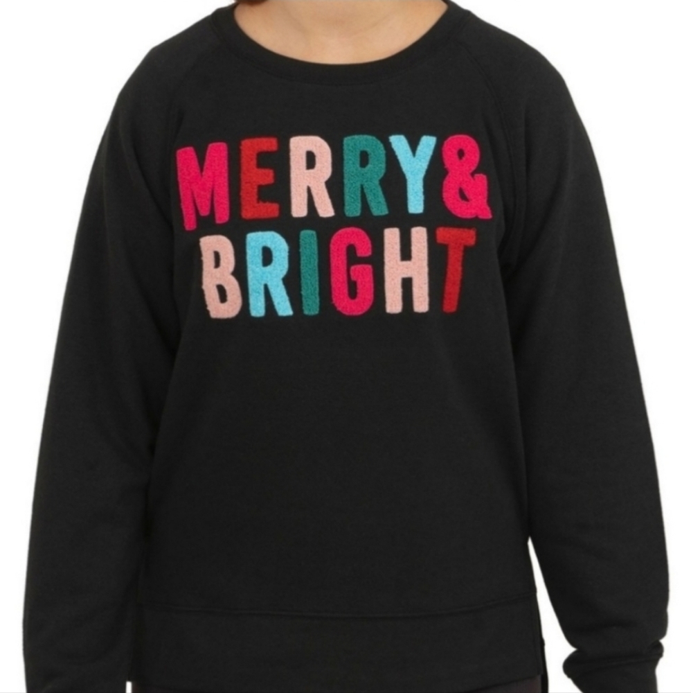 NWT Royce Girls Merry and Bright Christmas sweatshirt XL